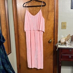 Attention Strapless peach dress